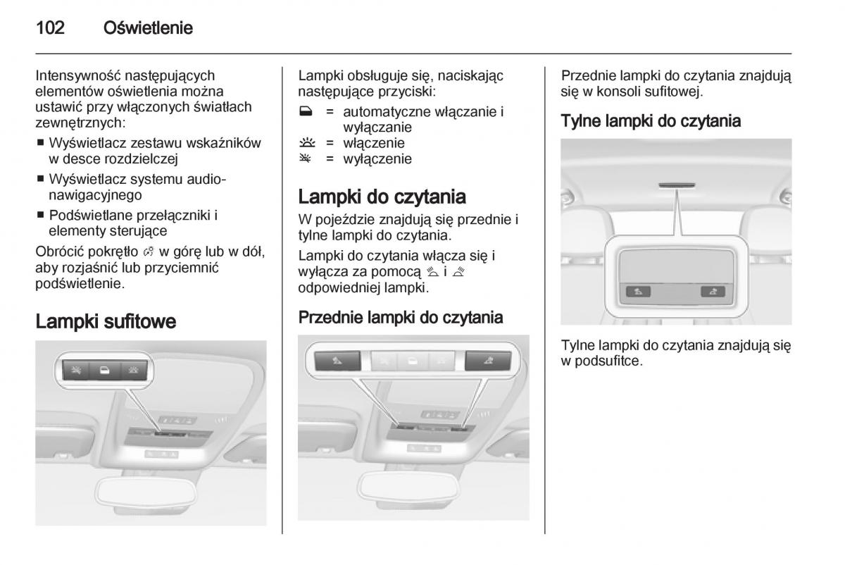 Opel Ampera instrukcja obslugi / page 104