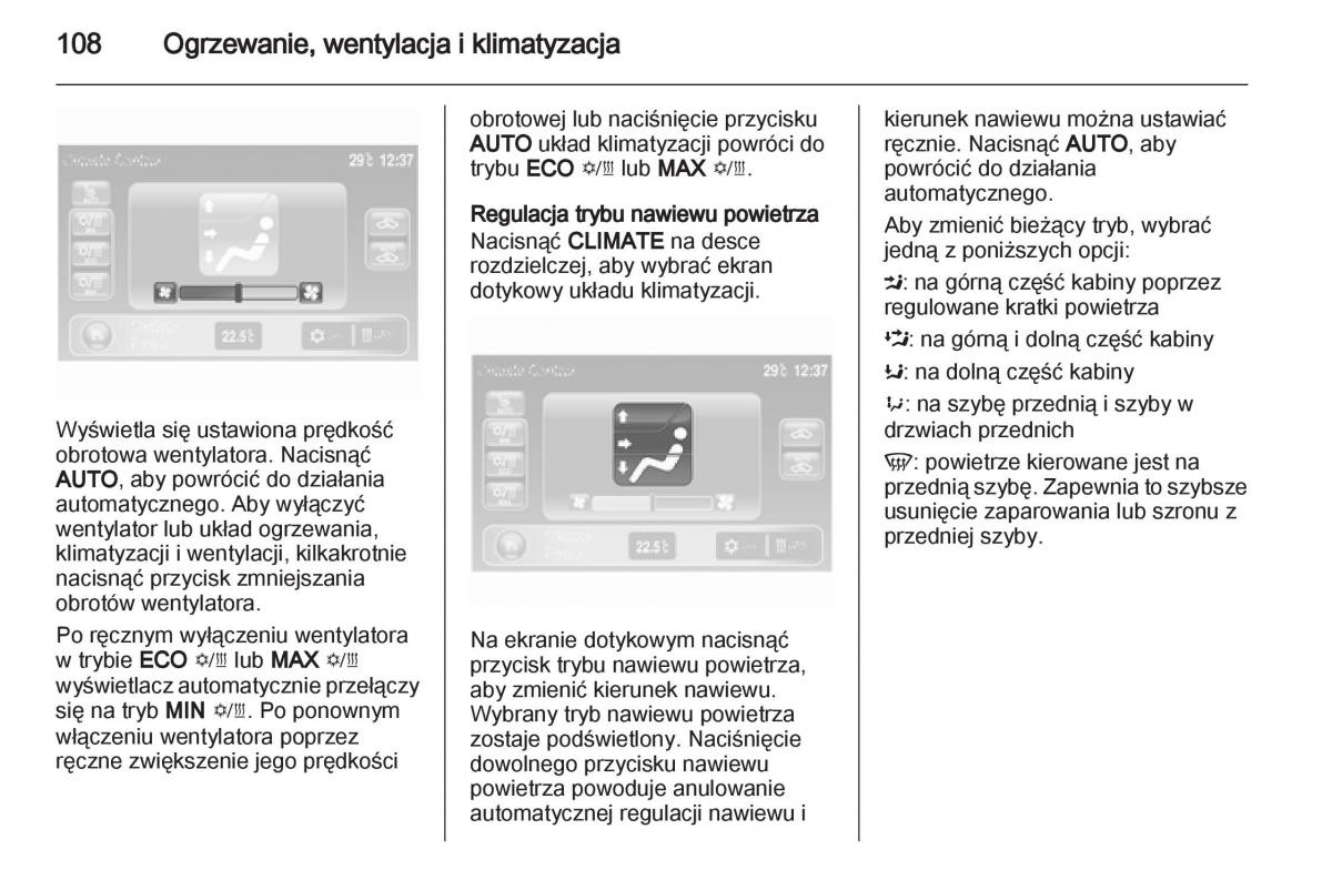 Opel Ampera instrukcja obslugi / page 110