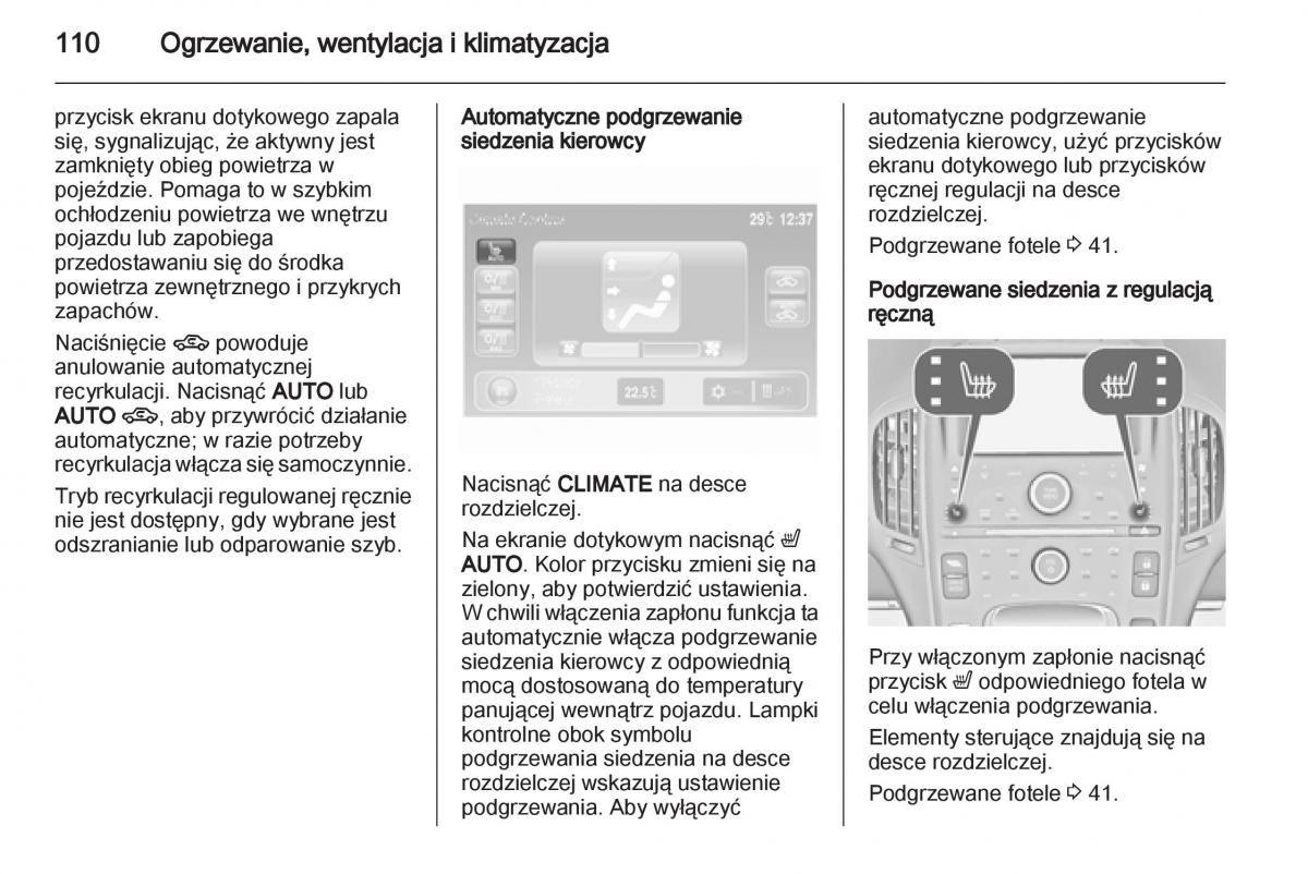 Opel Ampera instrukcja obslugi / page 112