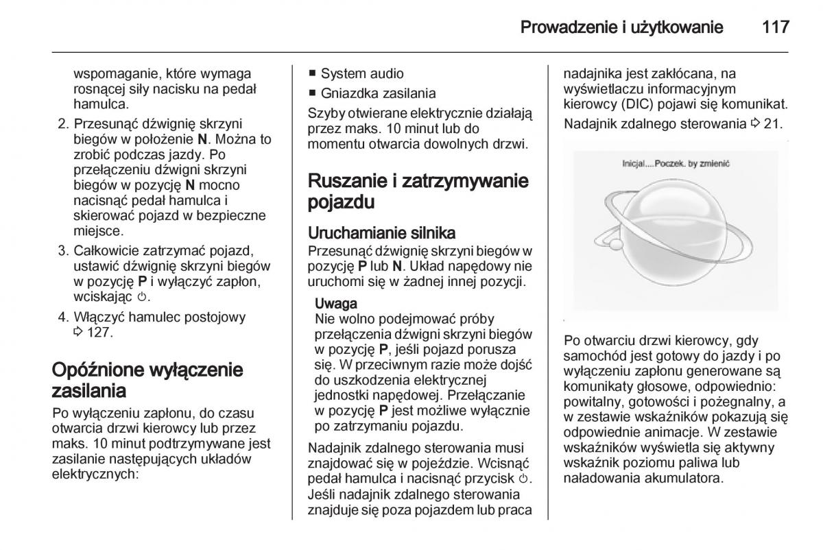 Opel Ampera instrukcja obslugi / page 119