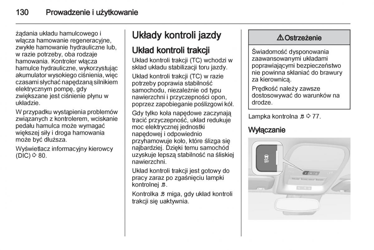 Opel Ampera instrukcja obslugi / page 132