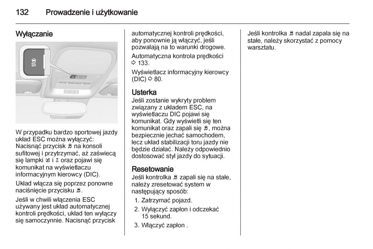 Opel Ampera instrukcja obslugi / page 134