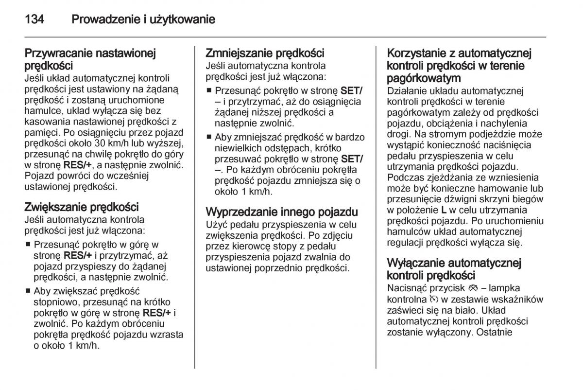 Opel Ampera instrukcja obslugi / page 136