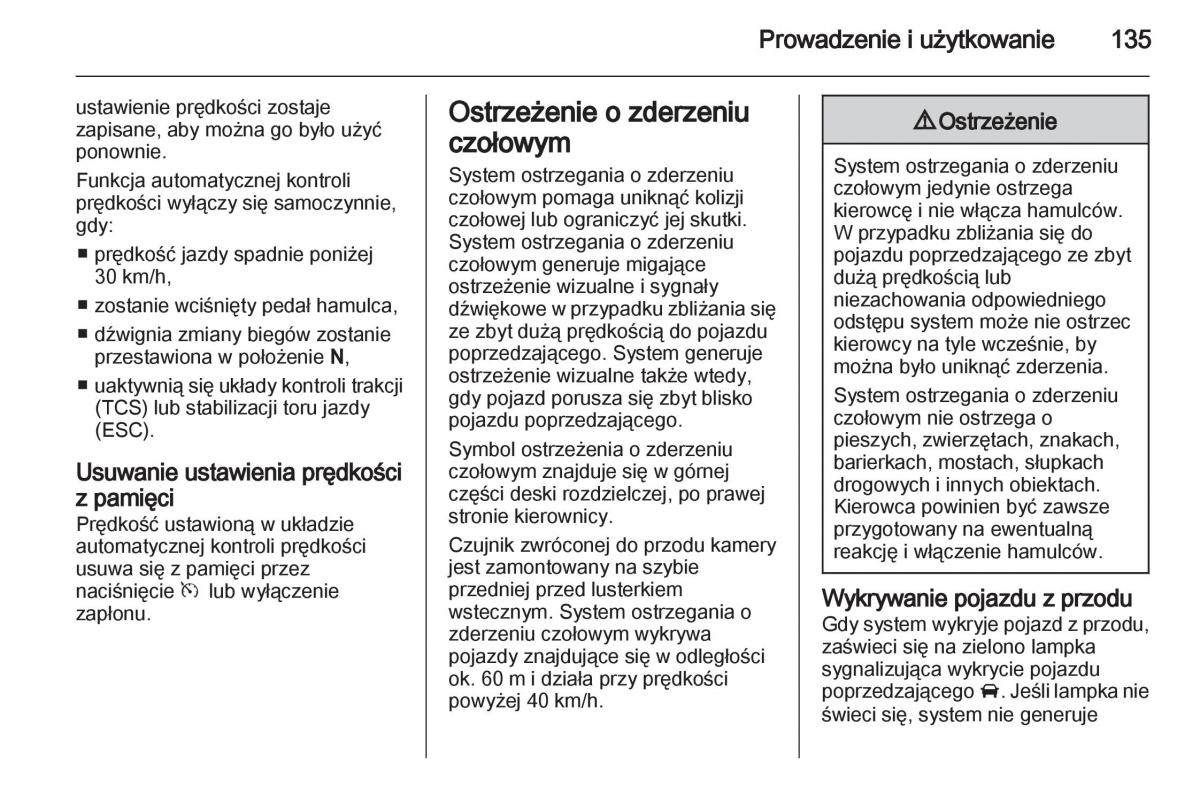 Opel Ampera instrukcja obslugi / page 137