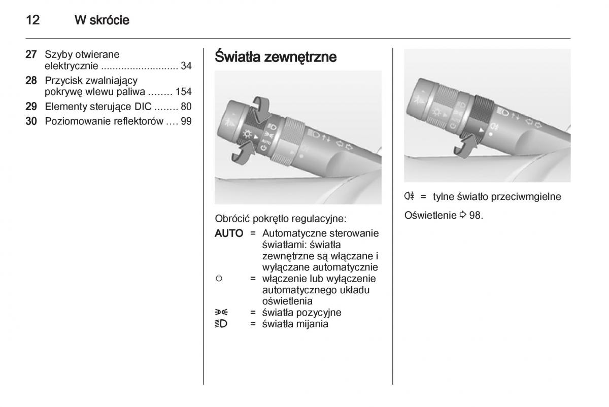 Opel Ampera instrukcja obslugi / page 14