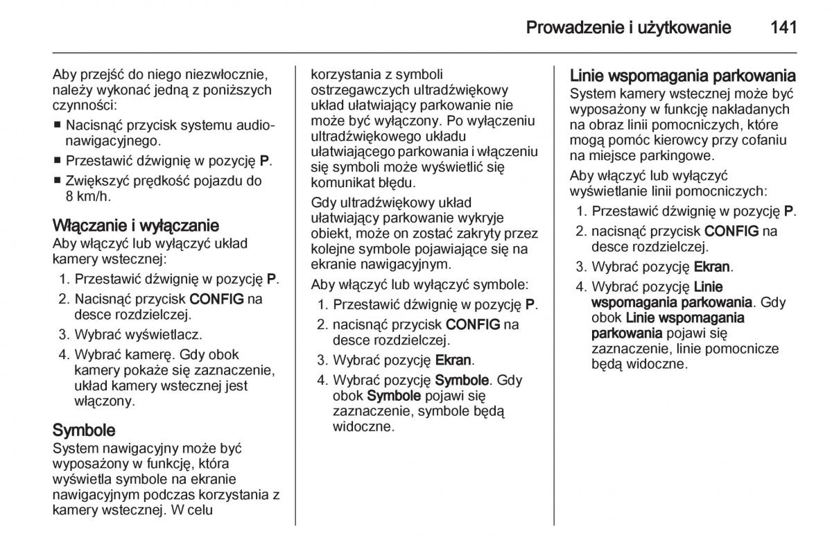 Opel Ampera instrukcja obslugi / page 143