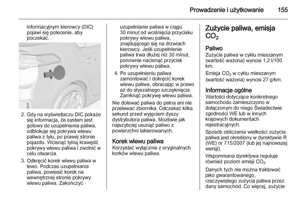 Opel Ampera instrukcja obslugi / page 157