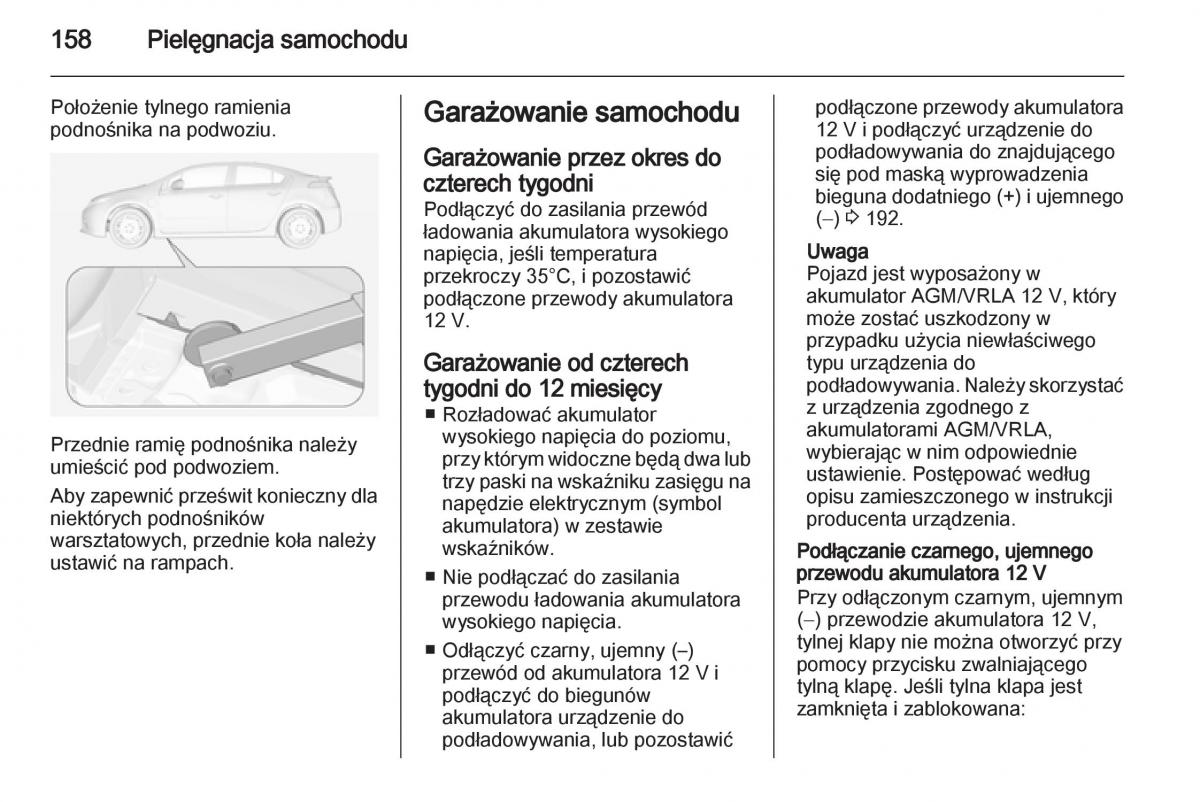 Opel Ampera instrukcja obslugi / page 160