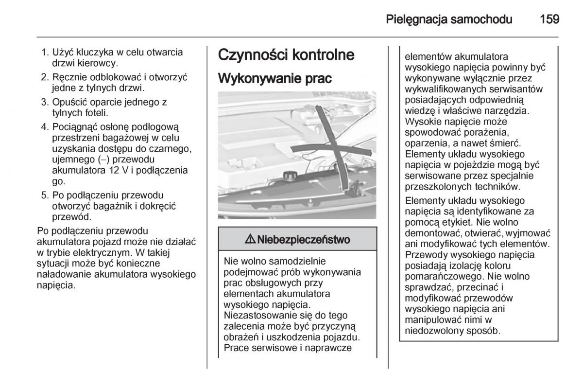 Opel Ampera instrukcja obslugi / page 161