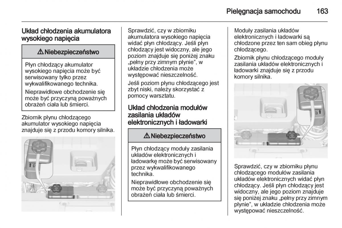 Opel Ampera instrukcja obslugi / page 165