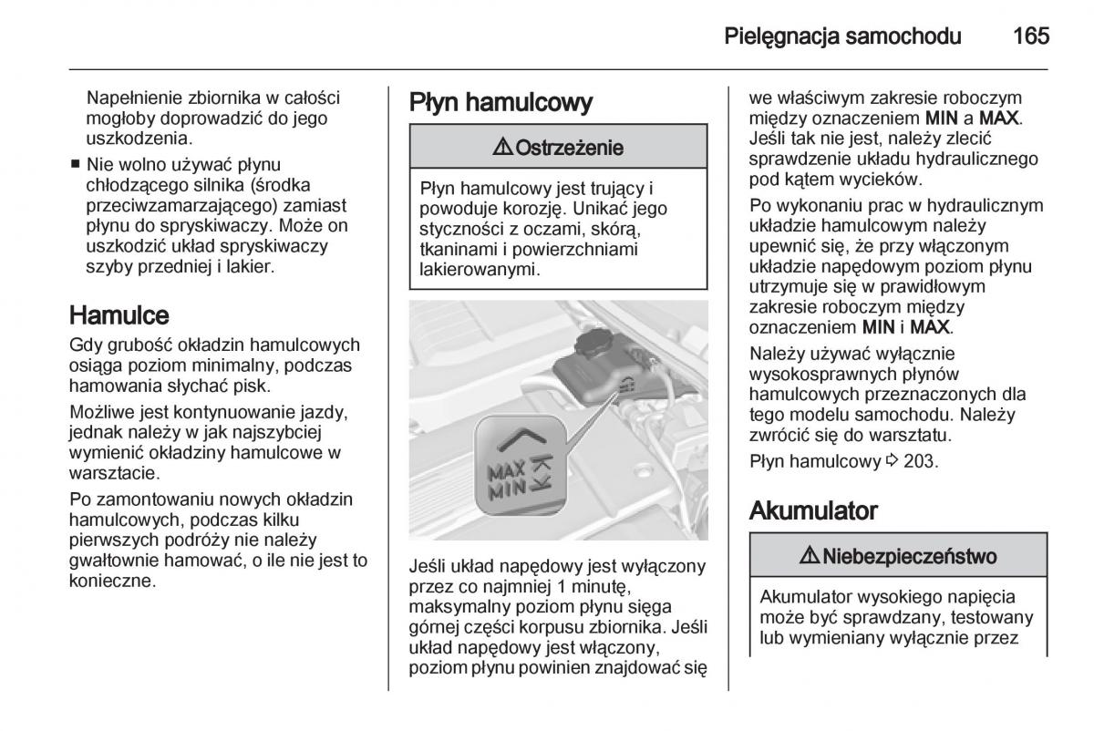 Opel Ampera instrukcja obslugi / page 167