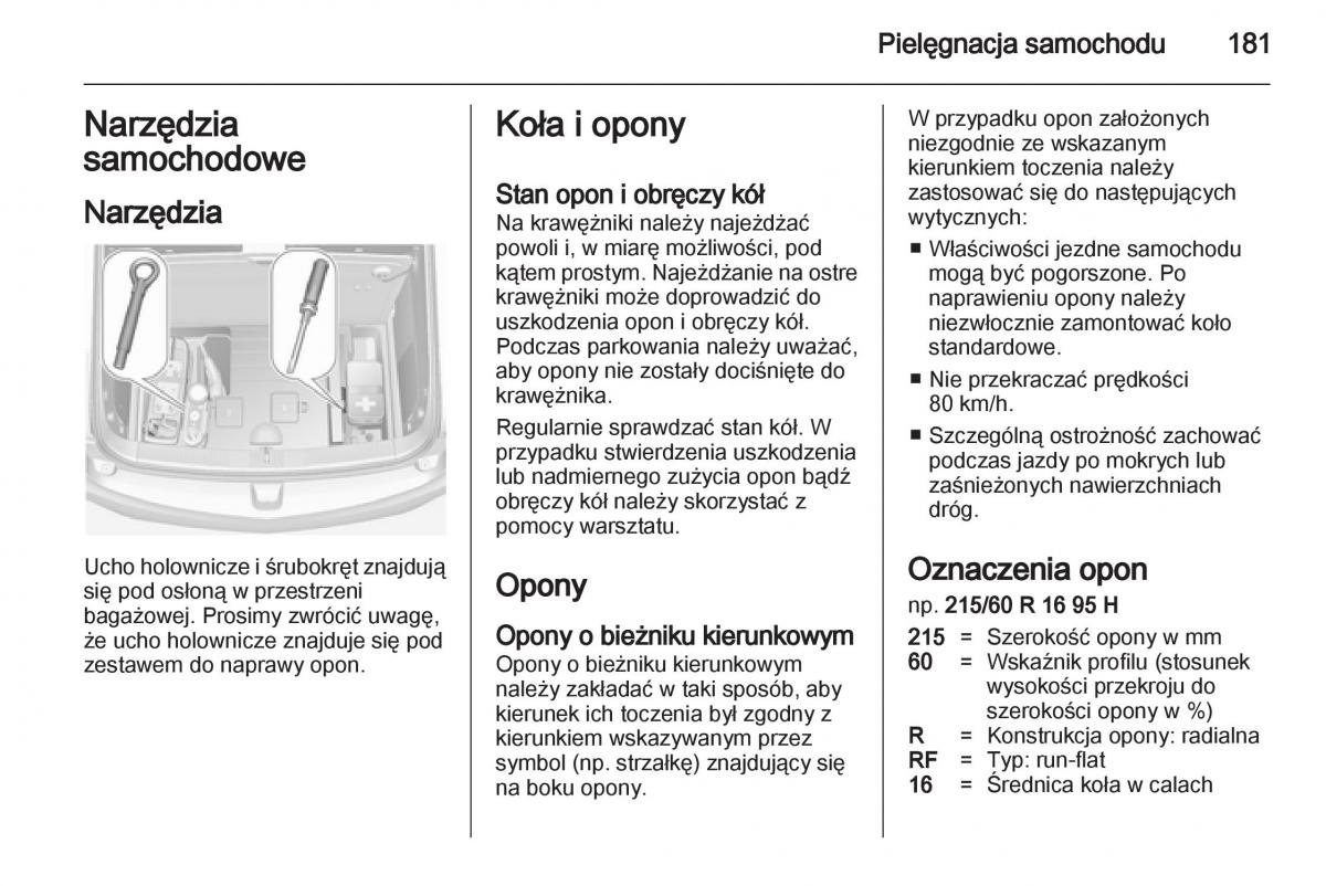 Opel Ampera instrukcja obslugi / page 183