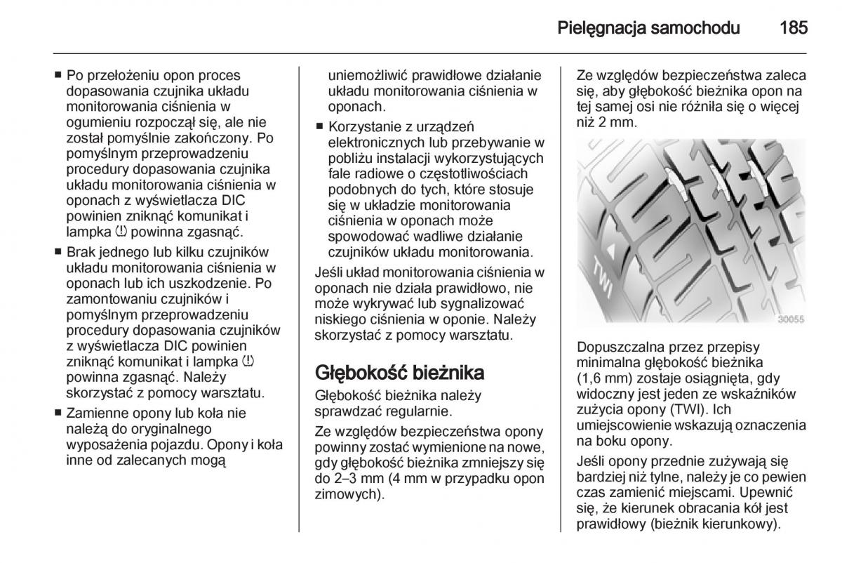 Opel Ampera instrukcja obslugi / page 187