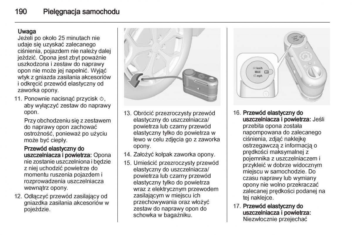 Opel Ampera instrukcja obslugi / page 192