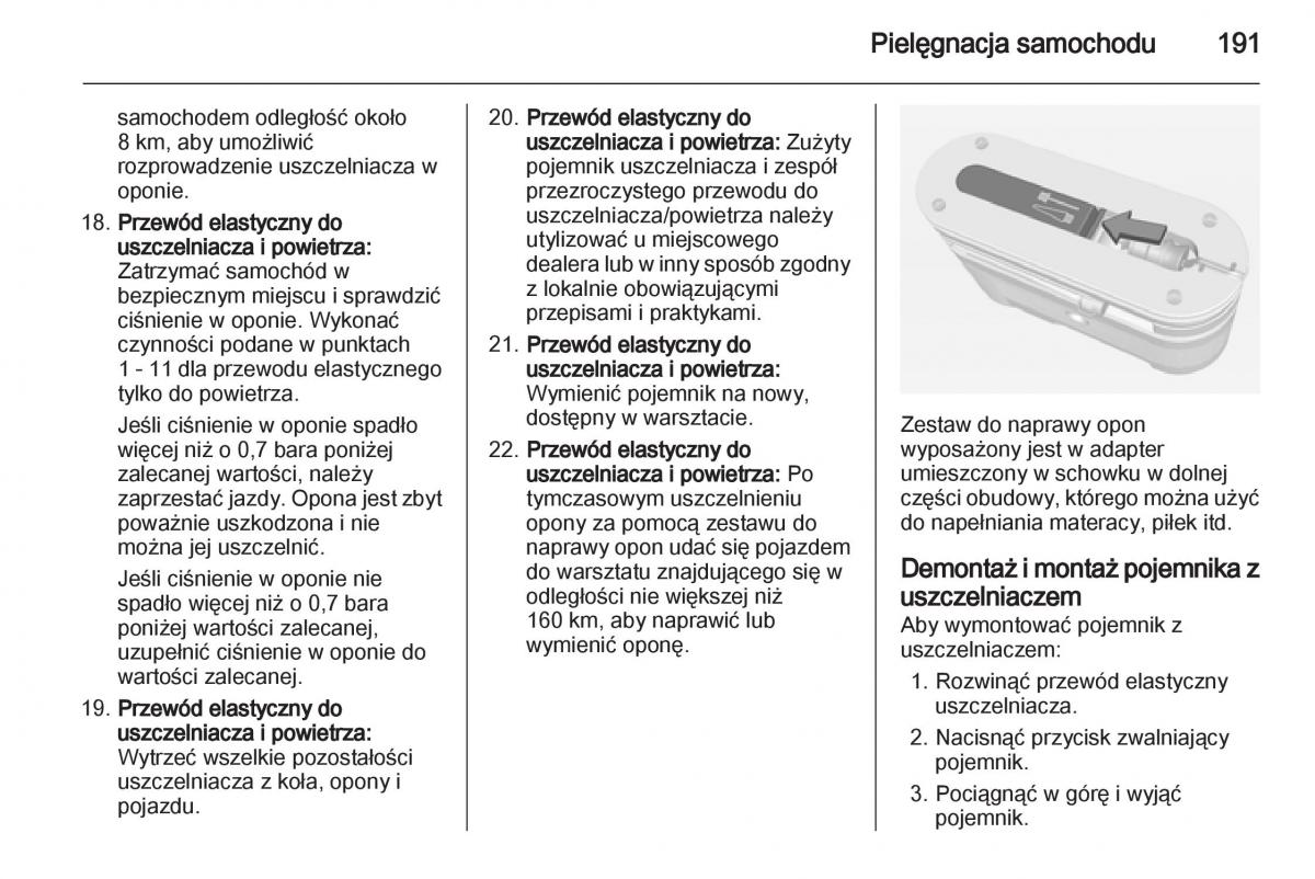 Opel Ampera instrukcja obslugi / page 193