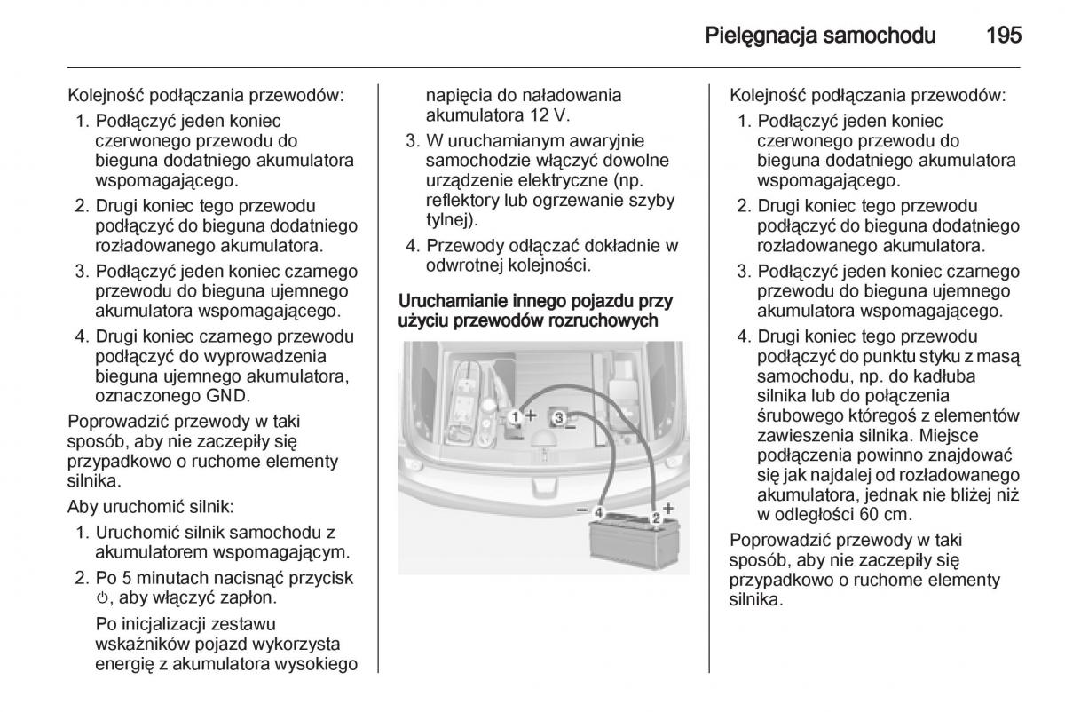 Opel Ampera instrukcja obslugi / page 197