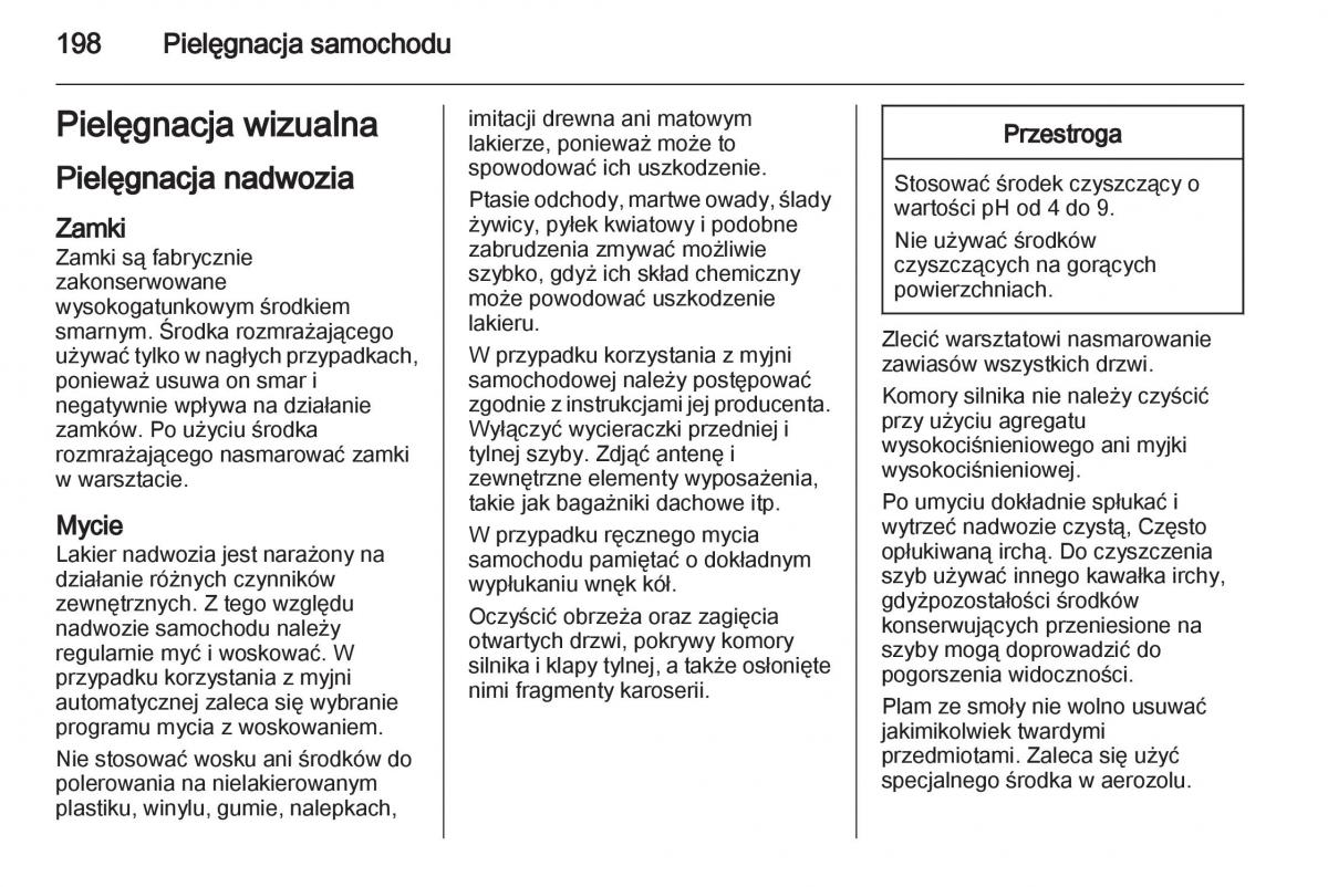 Opel Ampera instrukcja obslugi / page 200