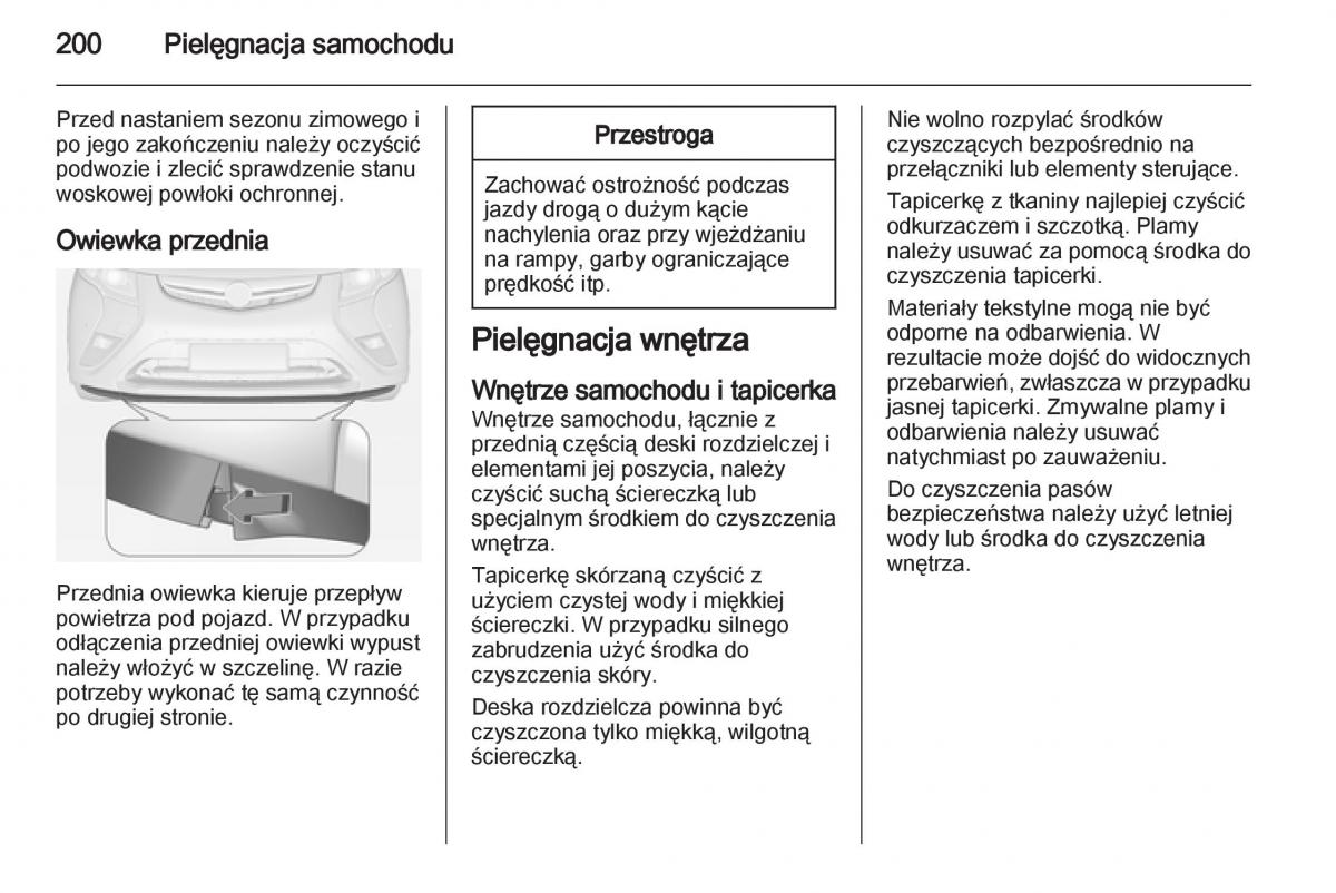 Opel Ampera instrukcja obslugi / page 202