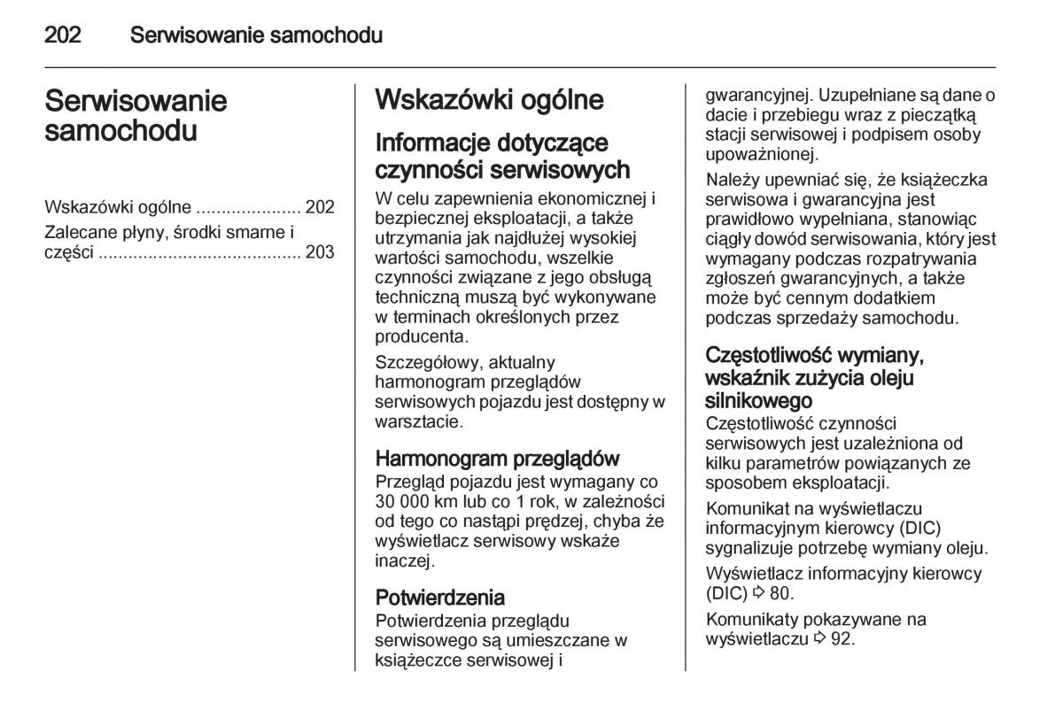 Opel Ampera instrukcja obslugi / page 204