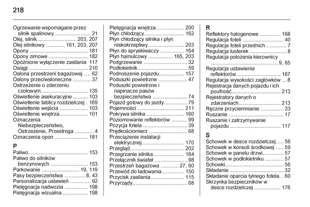 Opel Ampera instrukcja obslugi / page 220