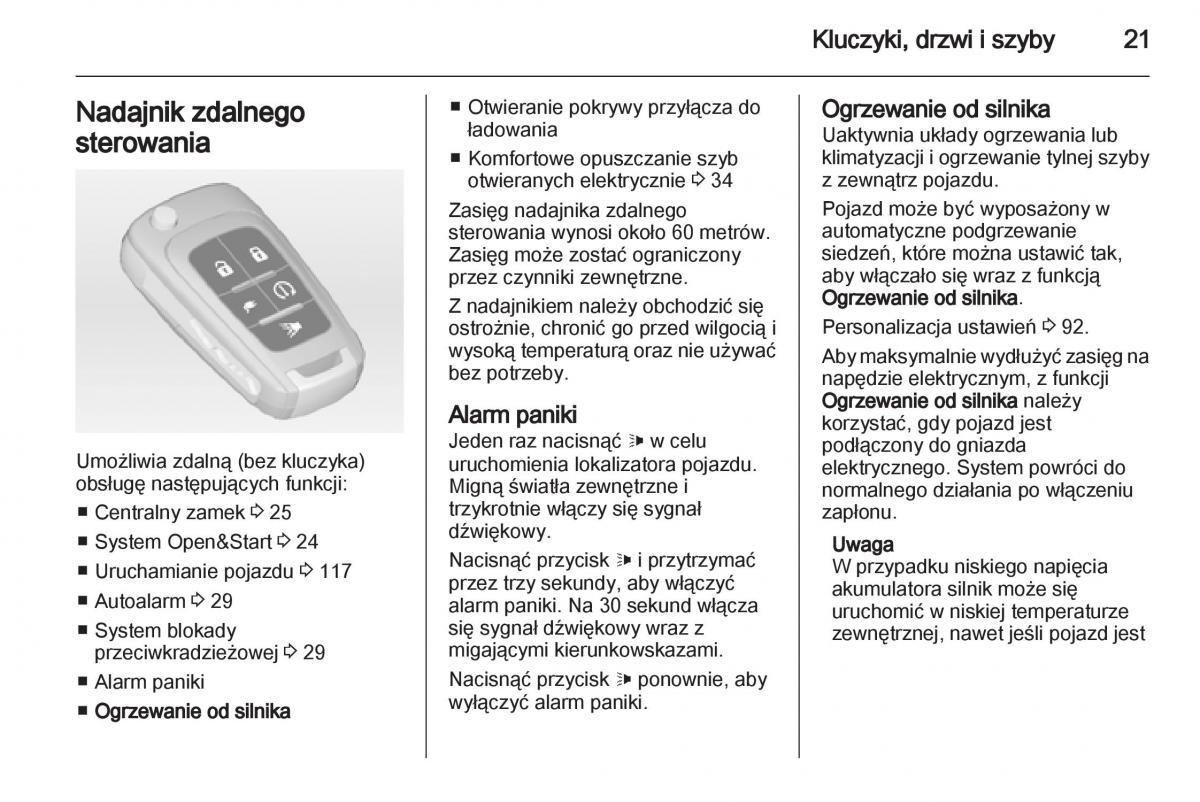 Opel Ampera instrukcja obslugi / page 23