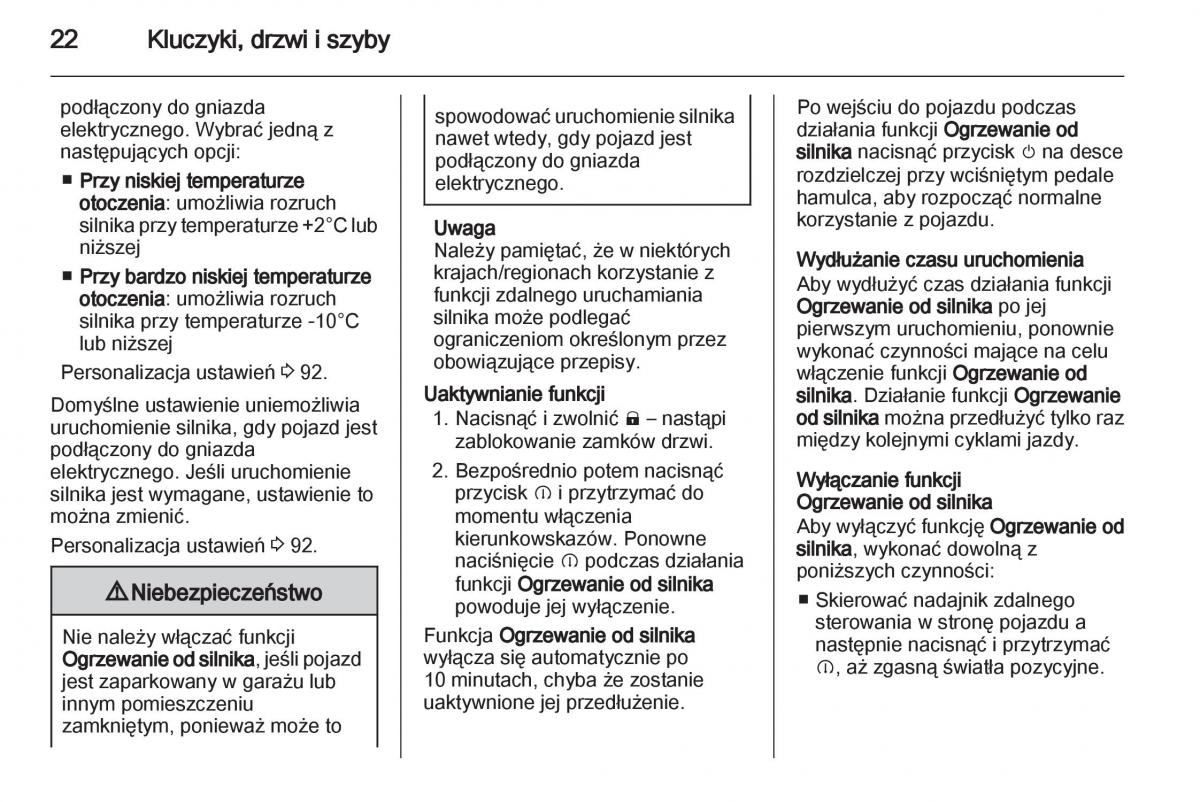 Opel Ampera instrukcja obslugi / page 24