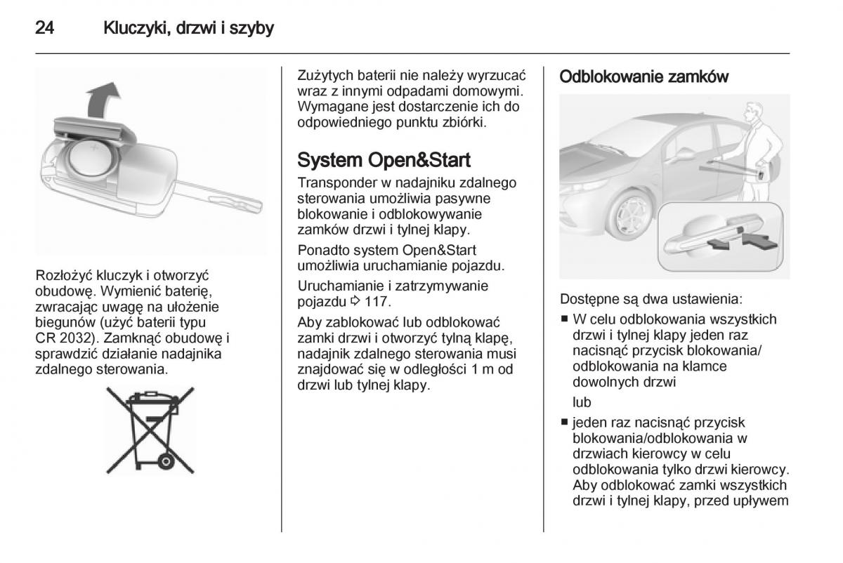 Opel Ampera instrukcja obslugi / page 26