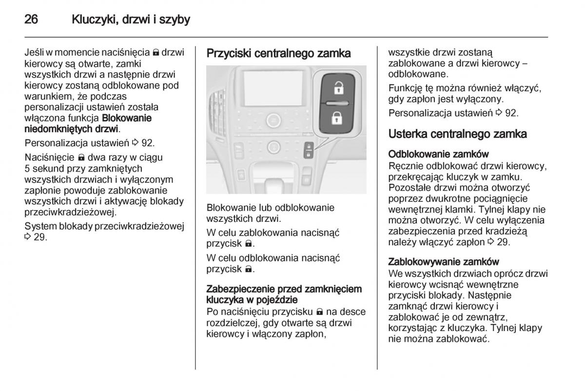 Opel Ampera instrukcja obslugi / page 28