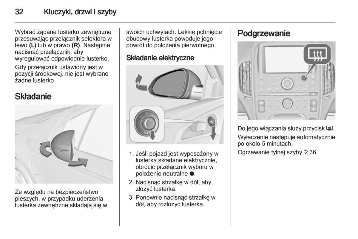 Opel Ampera instrukcja obslugi / page 34