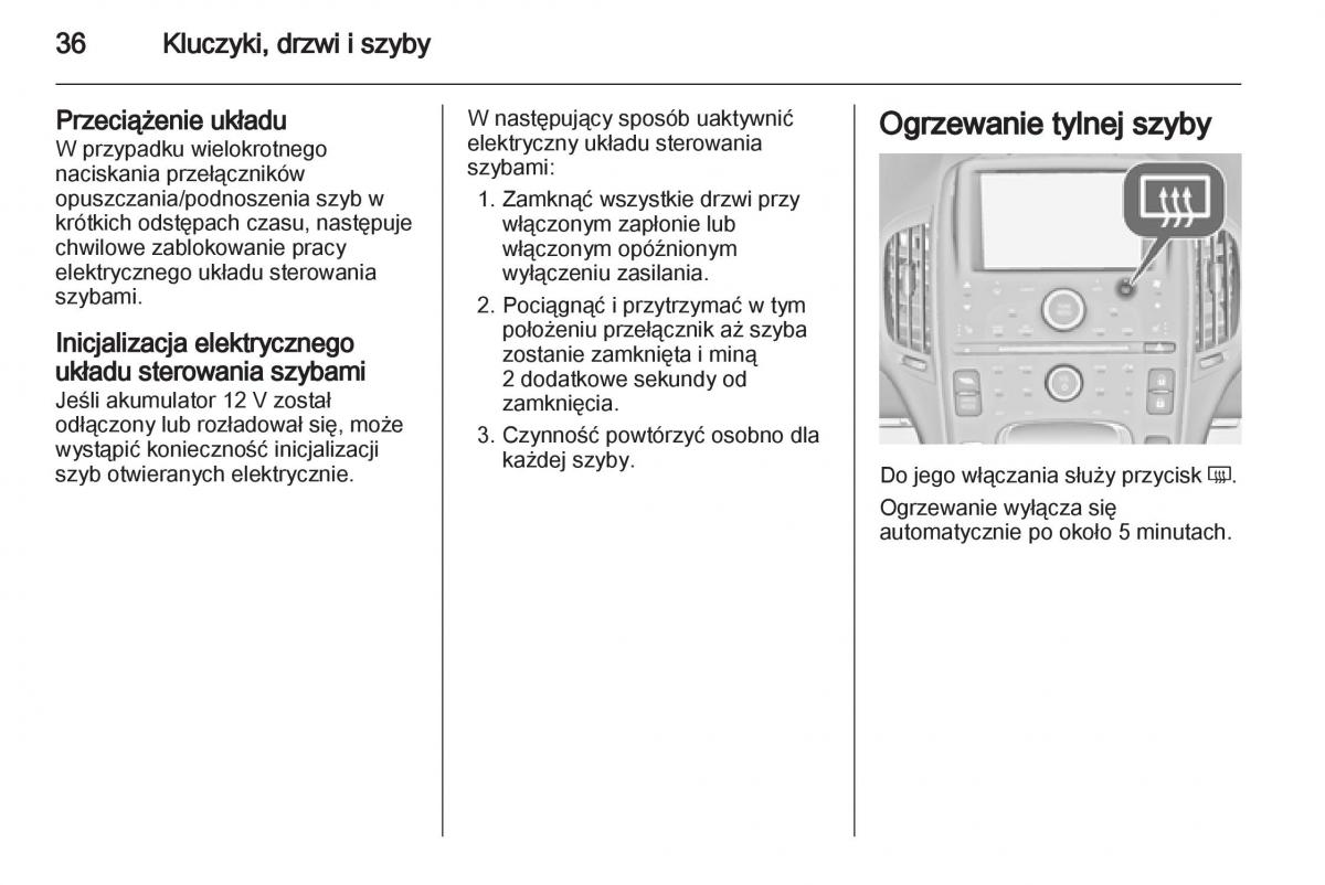 Opel Ampera instrukcja obslugi / page 38