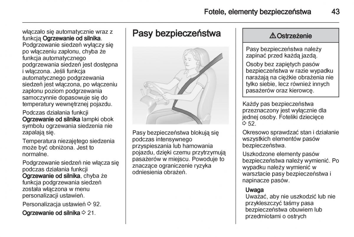 Opel Ampera instrukcja obslugi / page 45