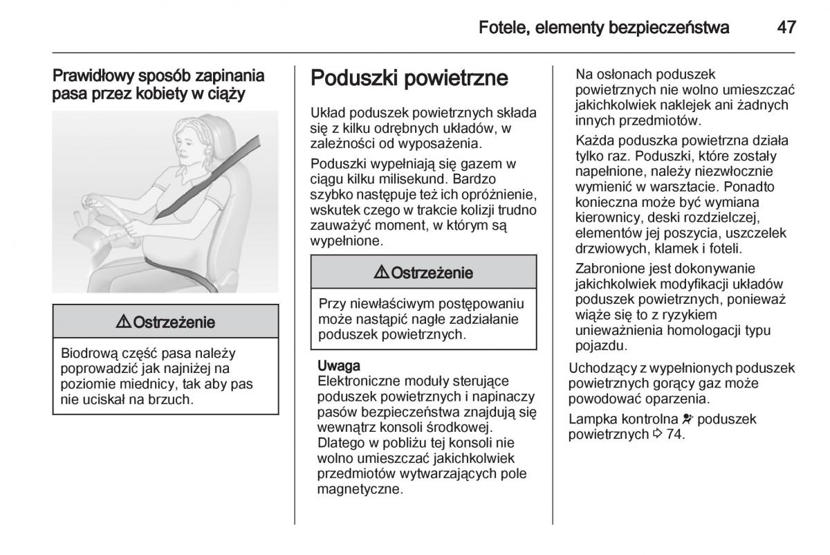 Opel Ampera instrukcja obslugi / page 49