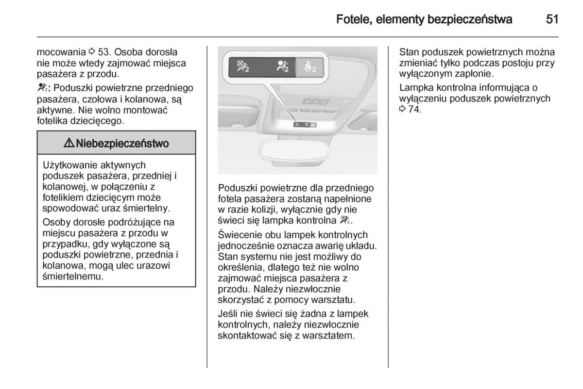 Opel Ampera instrukcja obslugi / page 53