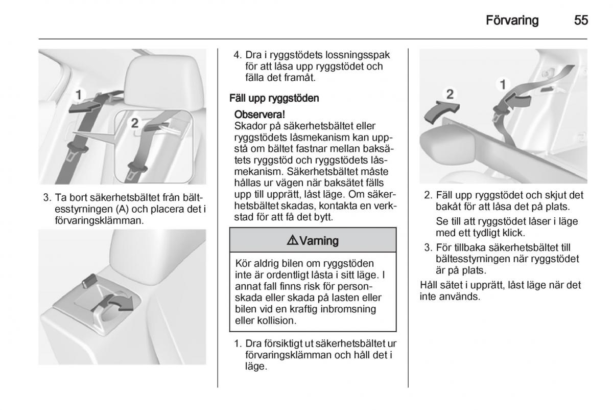 Opel Ampera instruktionsbok / page 57