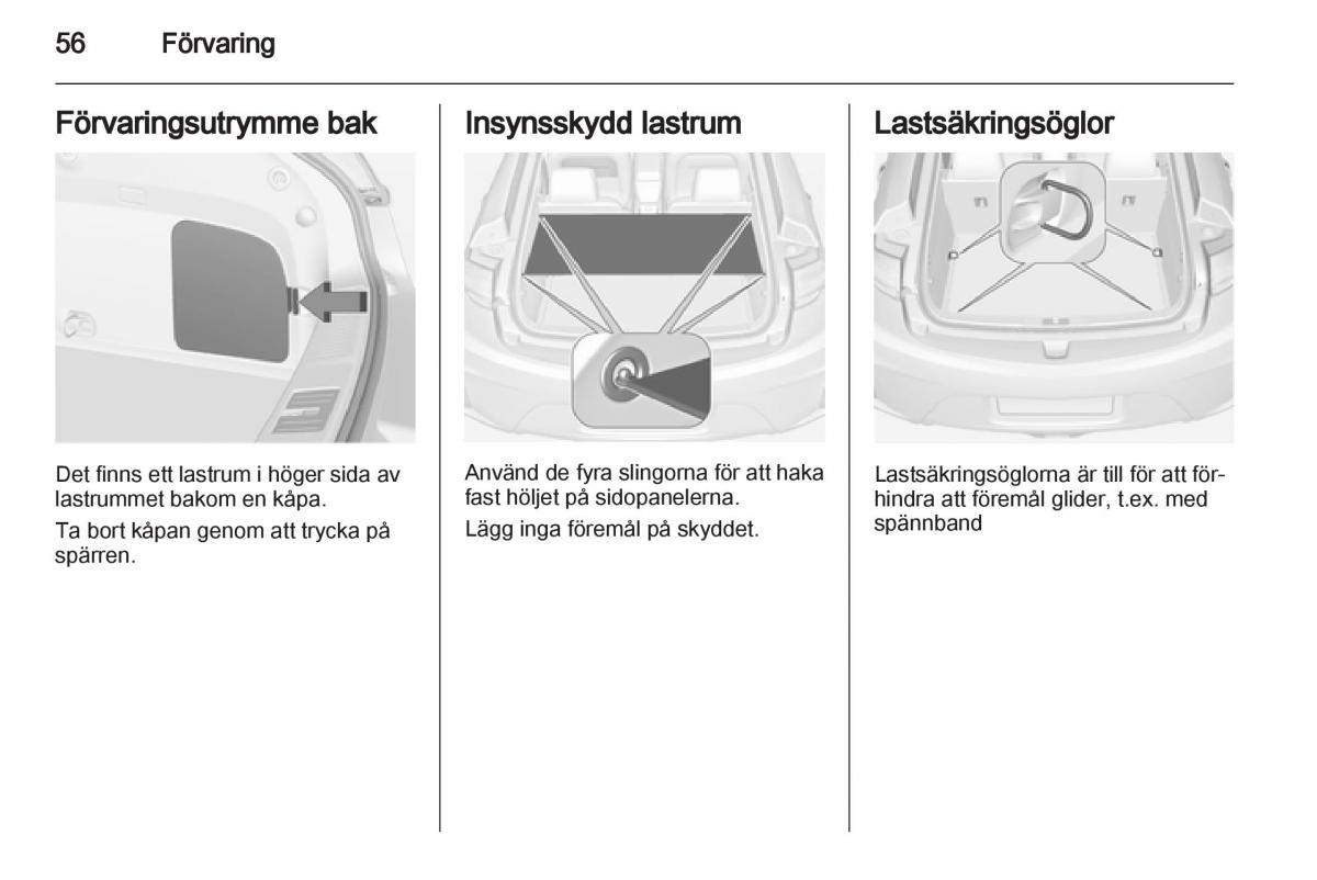 Opel Ampera instruktionsbok / page 58