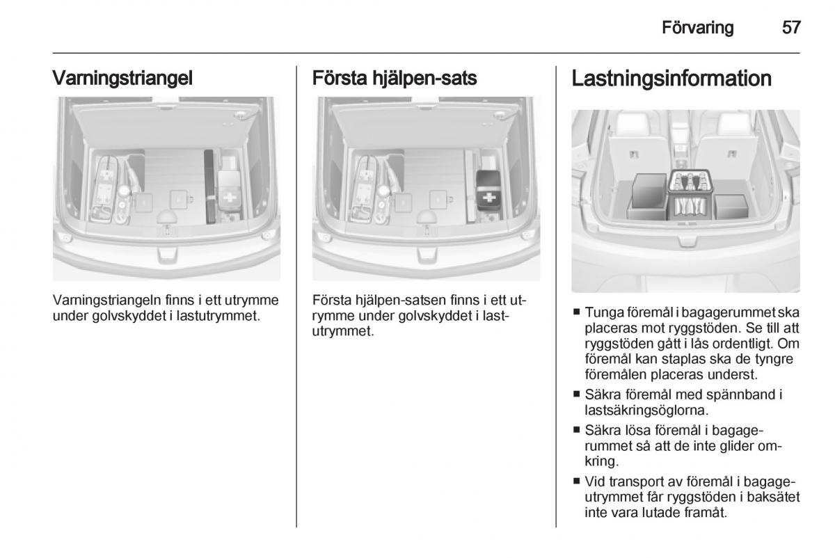 Opel Ampera instruktionsbok / page 59