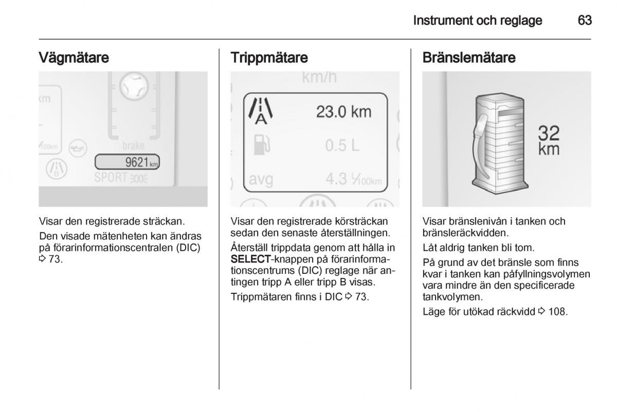 Opel Ampera instruktionsbok / page 65