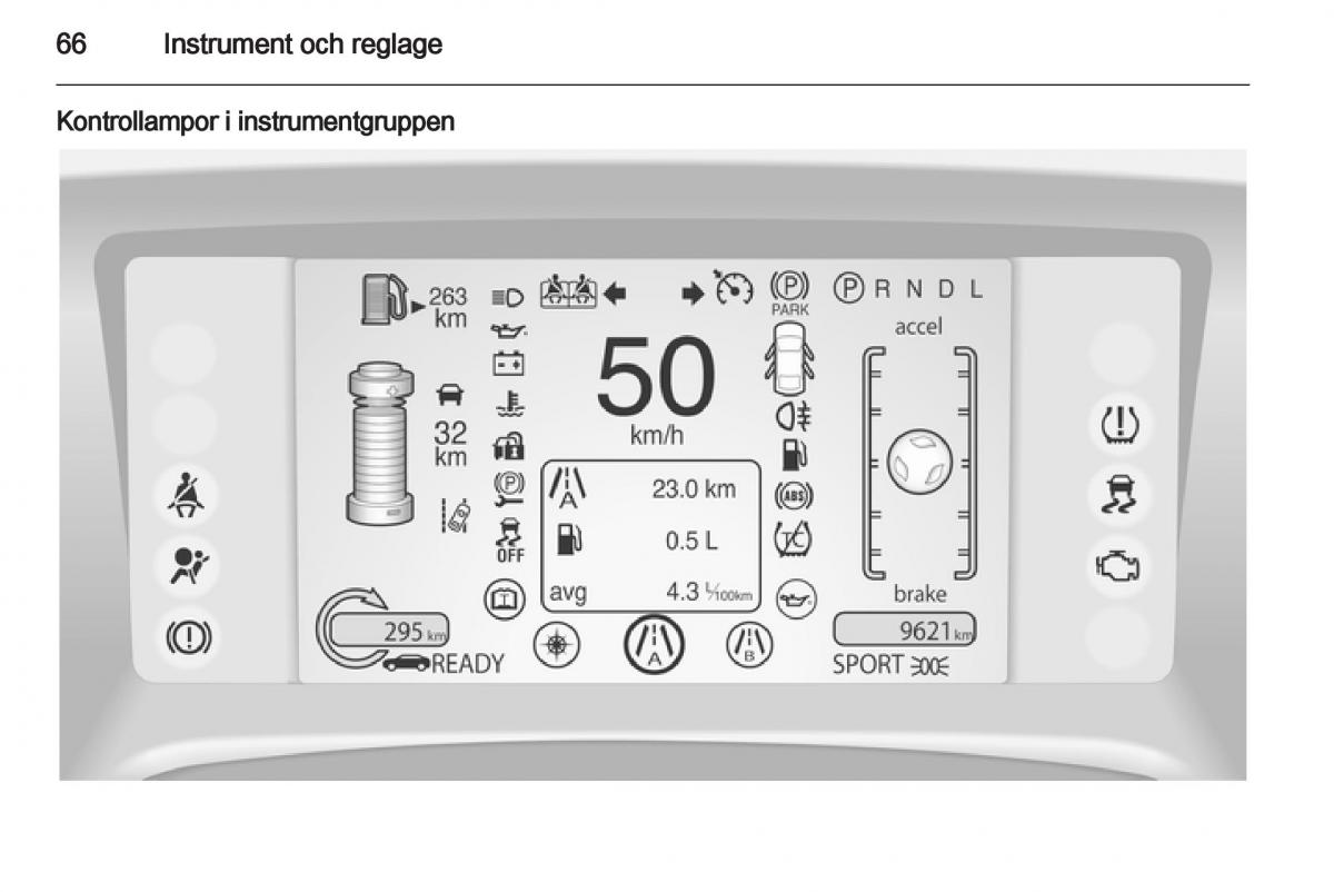 Opel Ampera instruktionsbok / page 68