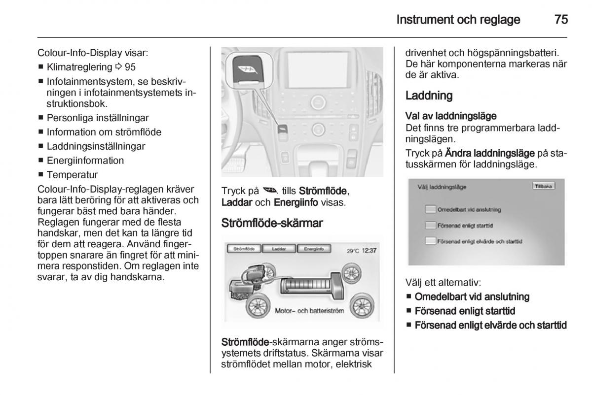 Opel Ampera instruktionsbok / page 77