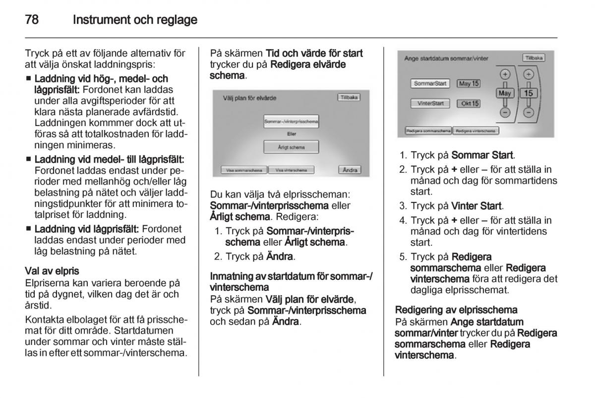 Opel Ampera instruktionsbok / page 80