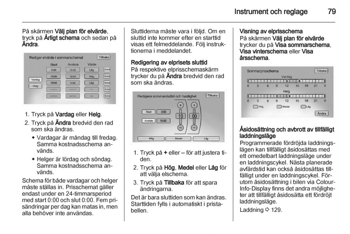 Opel Ampera instruktionsbok / page 81