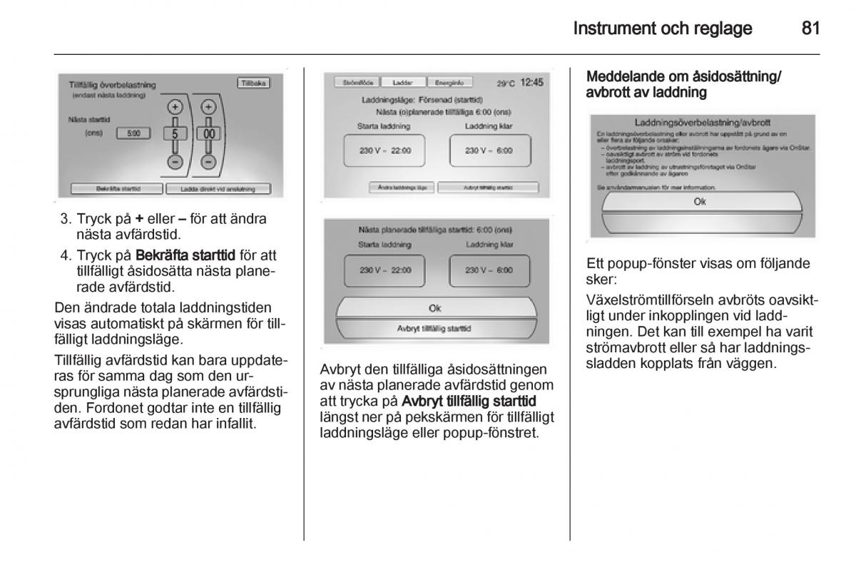 Opel Ampera instruktionsbok / page 83