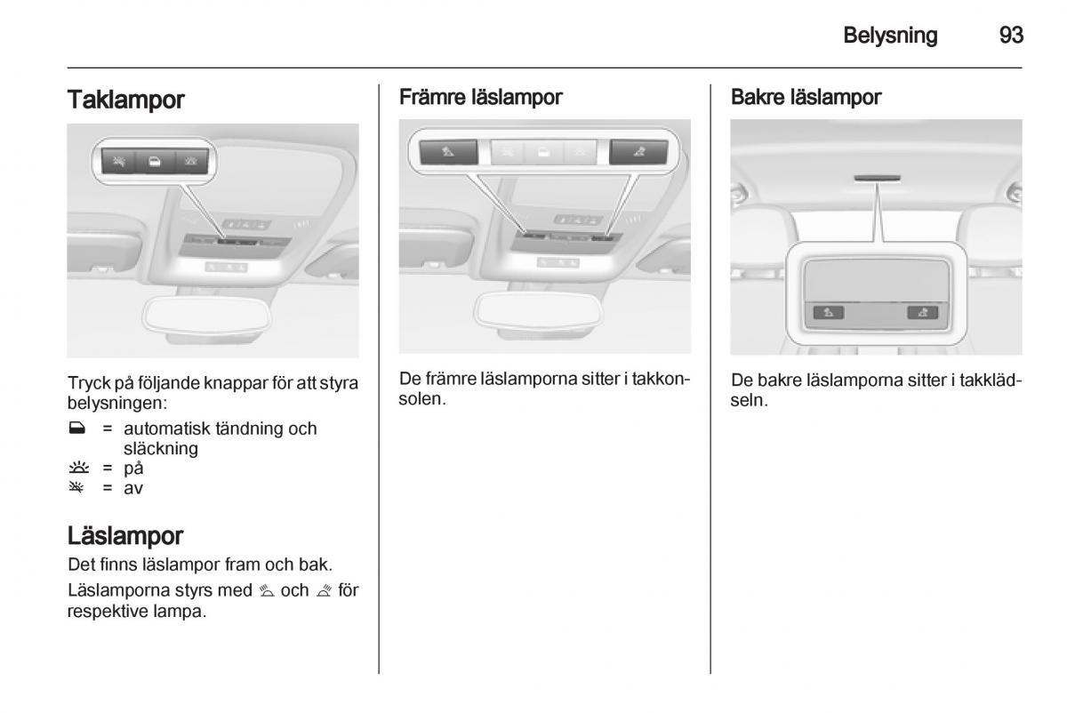 Opel Ampera instruktionsbok / page 95