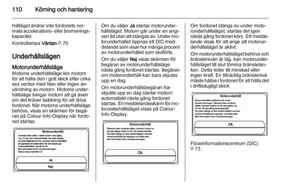 Opel Ampera instruktionsbok / page 112