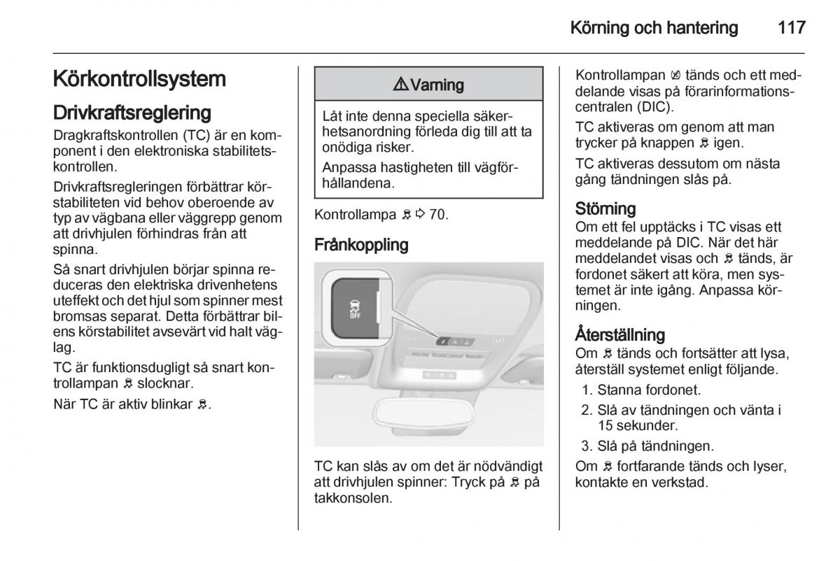 Opel Ampera instruktionsbok / page 119