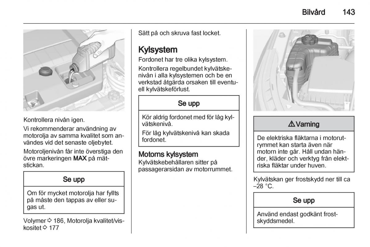 Opel Ampera instruktionsbok / page 145