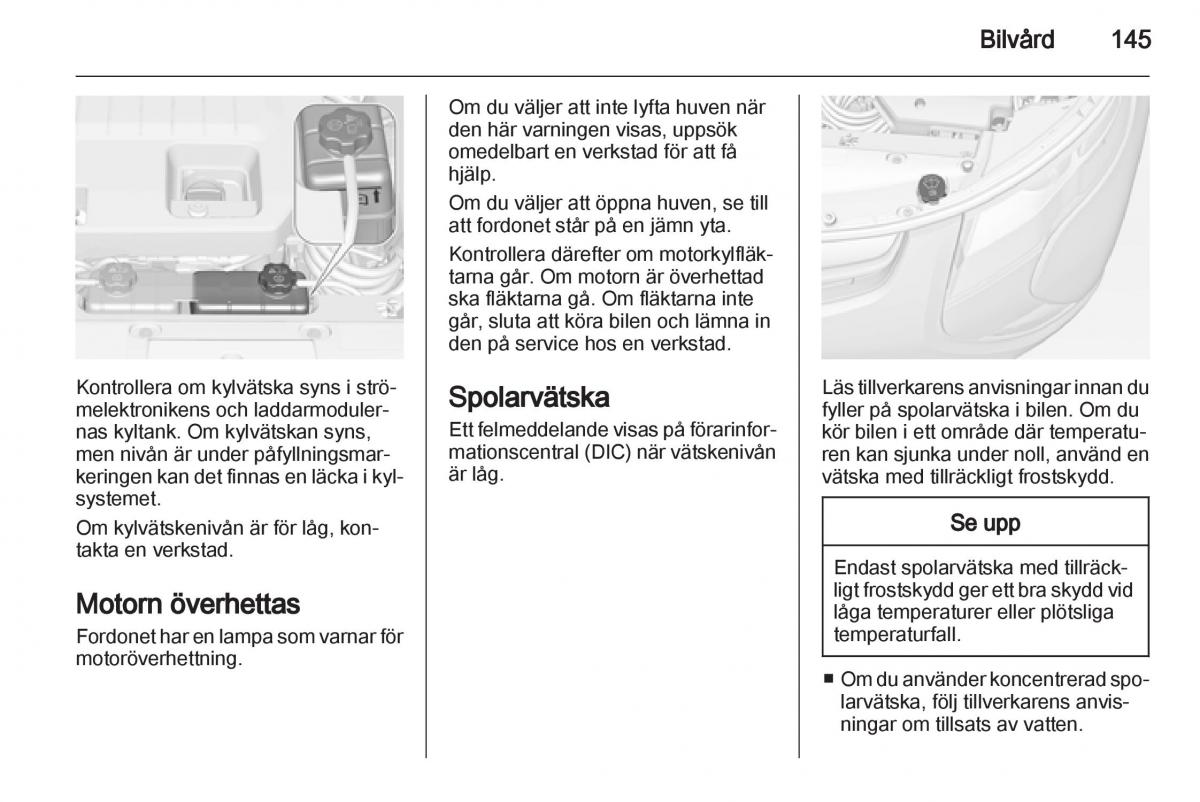 Opel Ampera instruktionsbok / page 147