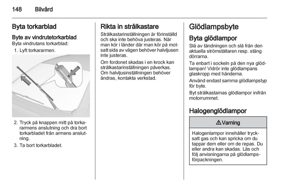 Opel Ampera instruktionsbok / page 150