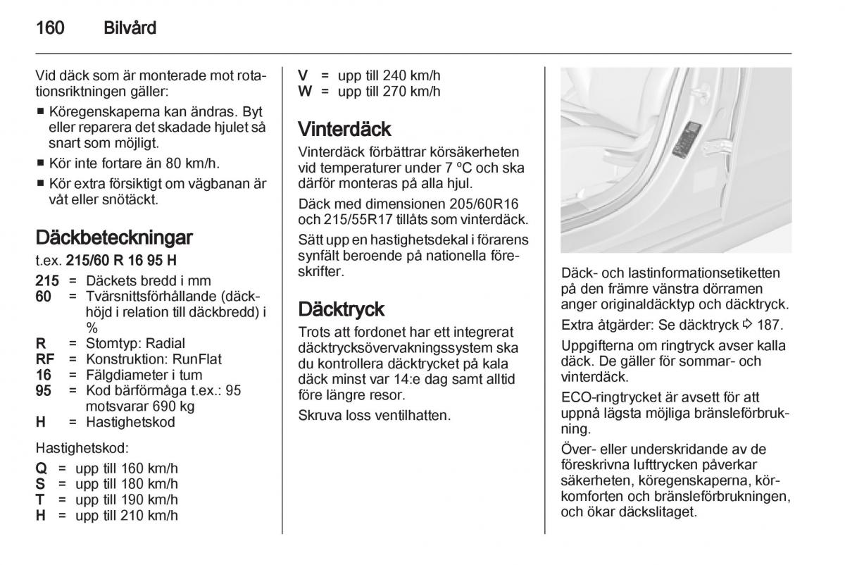 Opel Ampera instruktionsbok / page 162