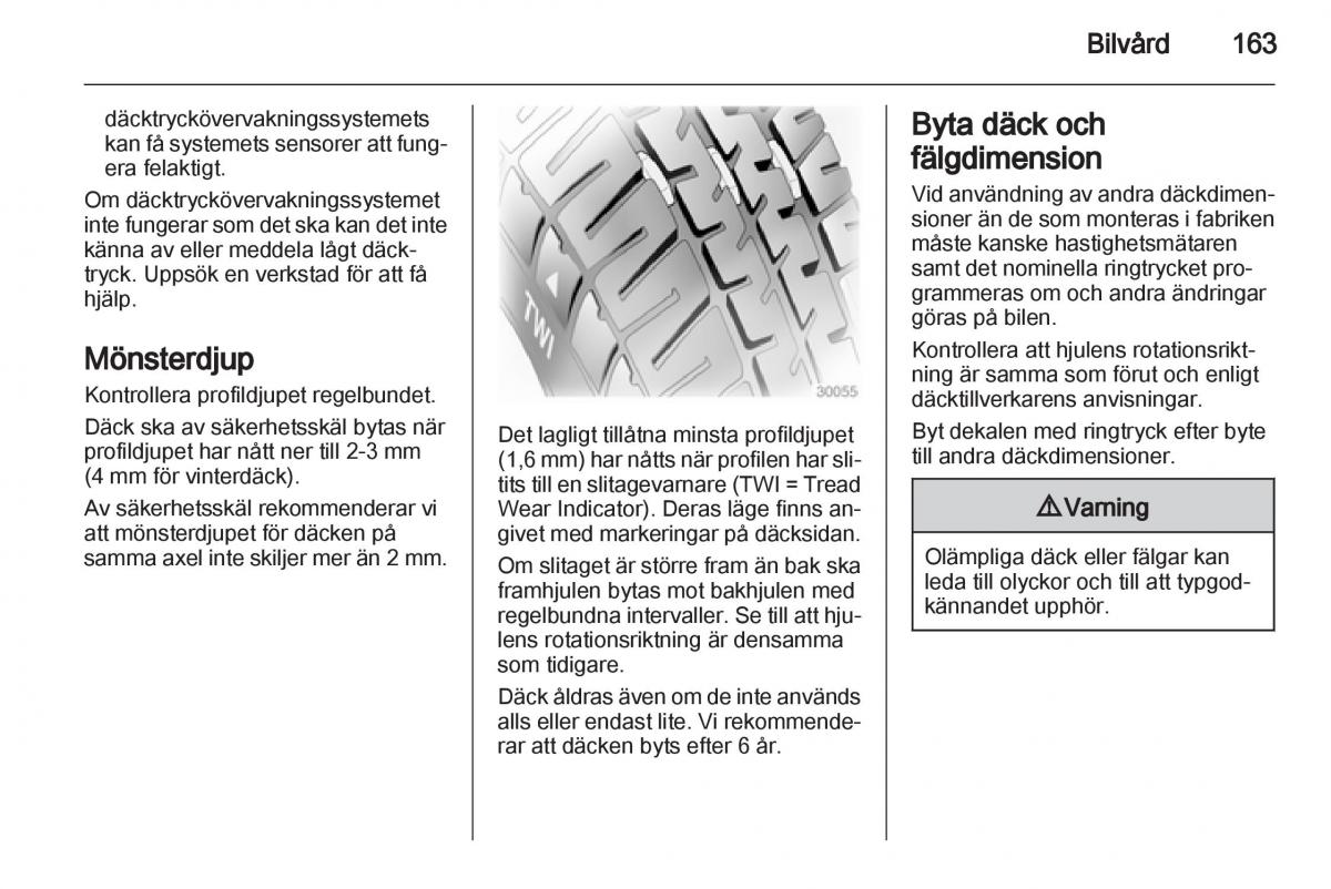 Opel Ampera instruktionsbok / page 165